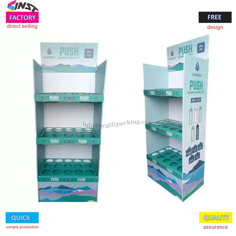 Cardboard Water Botle display Rack များသည်လက်လီအရောင်းပြသသည့်ဂေဟစနစ်အသစ်ကိုမည်သို့ပြောင်းလဲနိုင်မည်နည်း။