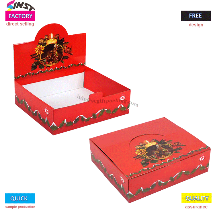 Christmas Desktop Display Stand Classic Color Color Color Color Color Scheme သည် Desktop ပွဲတော်ပွဲအခမ်းအနားကိုလှုံ့ဆော်ပေးသည်