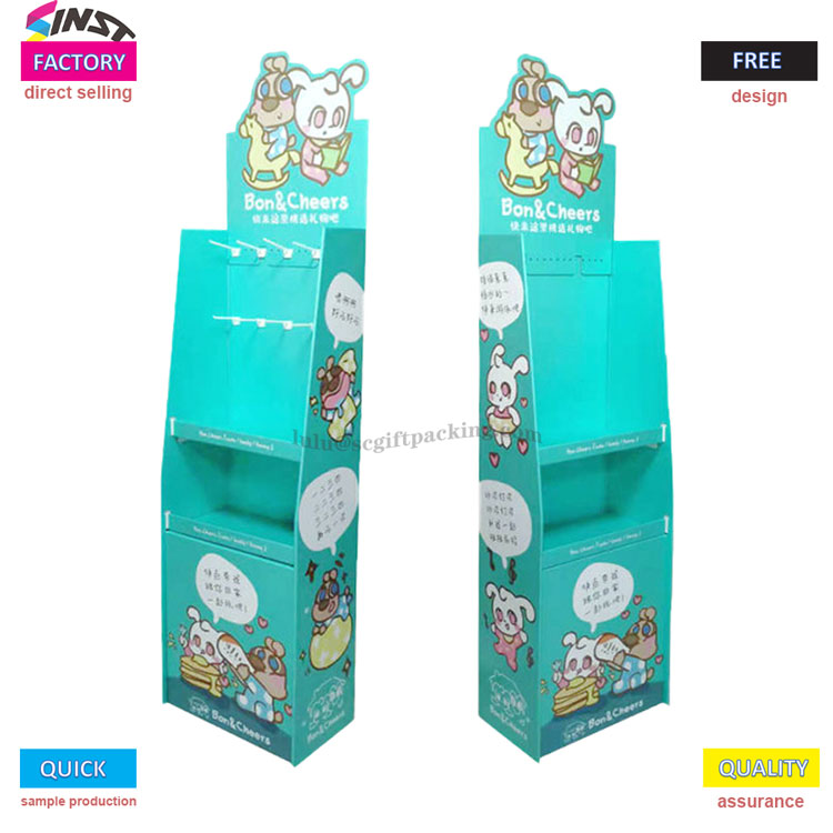 လက်လီပရိုမိုးရှင်းများအတွက် Custom Cardboard Snack Display သည် ကိုယ်စားပြုသည်။