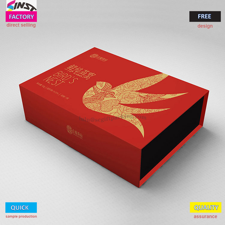 ကျန်းမာရေးပစ္စည်းငှက်ငှက်အသိုက် Flip Cover Gift Box