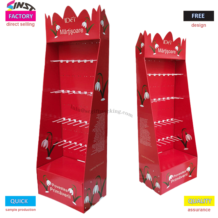 အရည်အသွေးမြင့် Hanging Peg Hook Display Stand for Glove