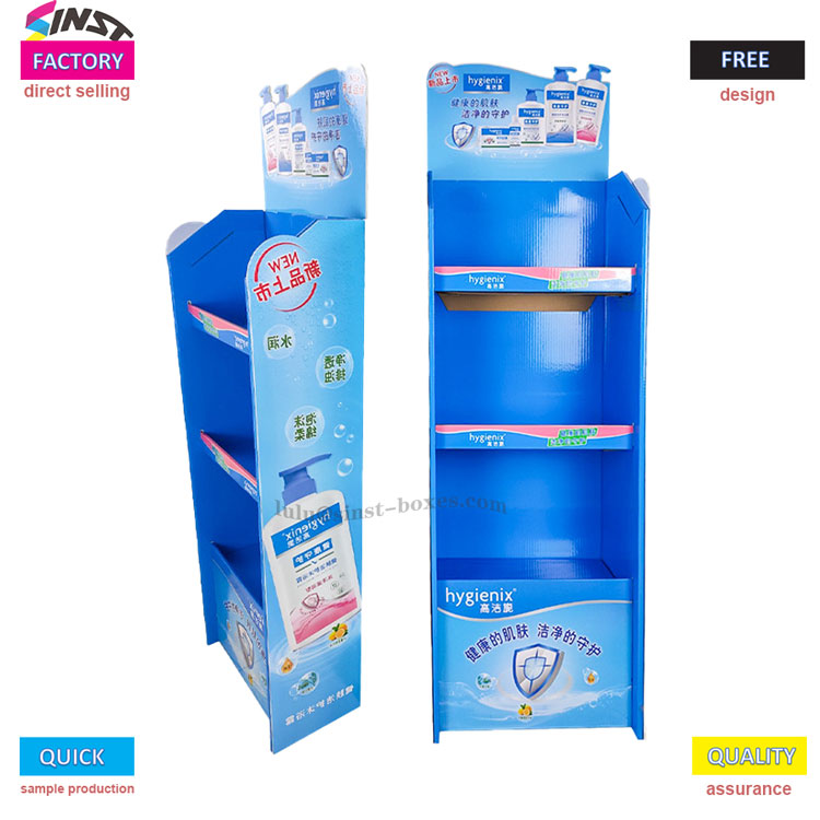 Shower gel display rack