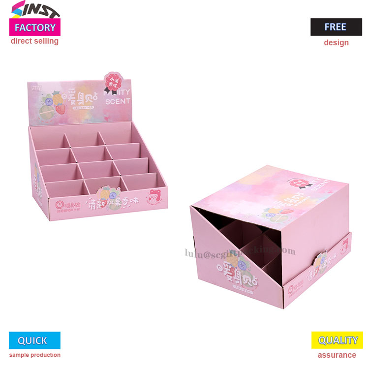 Desktop Cardboard display box PDQ Display Box